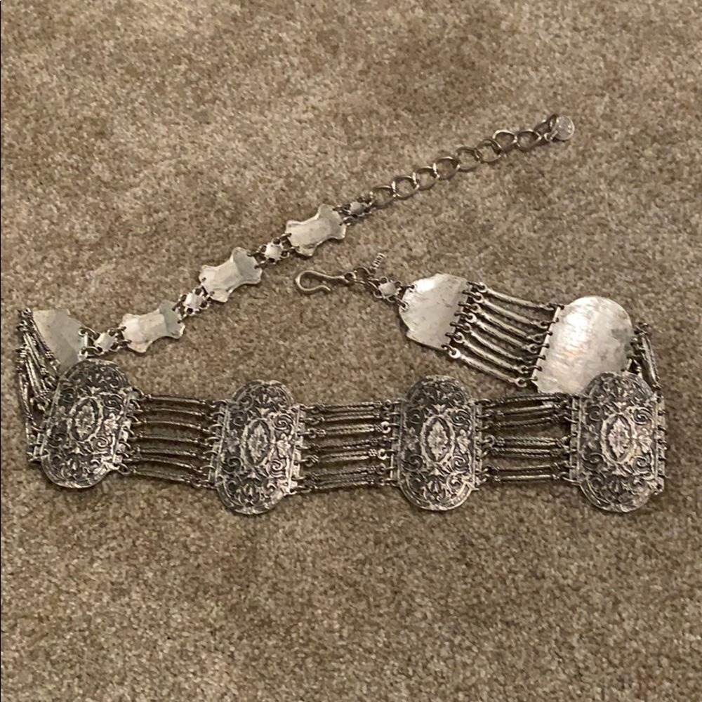 Natalie B silver chain belt